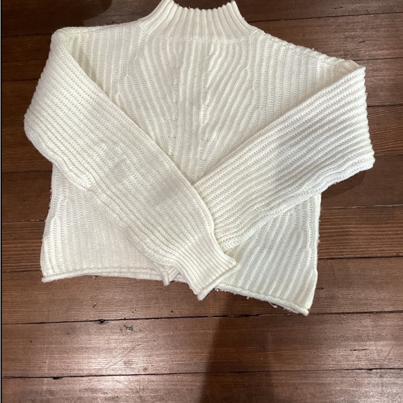 Cream Turtleneck Sweater - Picture 2 of 2